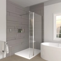 Неподвижная перегородка 90 см Veconi Korato KR75-90-01-19C2 прозрачное