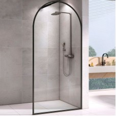 Душевая перегородка Abber Immer Offen 120 AG64120B8 профиль Черный стекло прозрачное