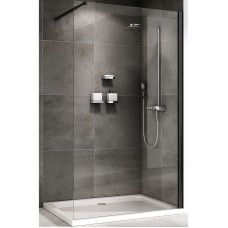 Душевая перегородка Abber Immer Offen 120 AG61120B8 профиль Черный стекло прозрачное