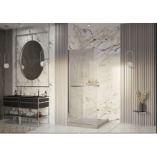 Душевая перегородка Ambassador Walk-in 100х200 15031135 профиль Хром стекло прозрачное