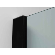 Душевая перегородка Ambassador Walk-in 90х200 15031236 профиль Черный стекло прозрачное