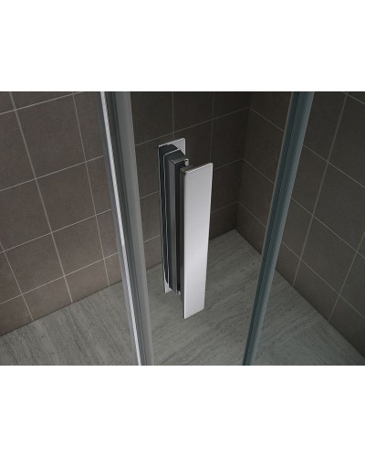 Душевая перегородка Abber Komfort 120 AG09120 профиль Хром стекло прозрачное