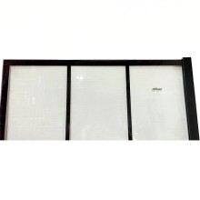 Душевая перегородка Paini 100 Walk-In 100G профиль Черный матовый стекло прозрачное с рисунком