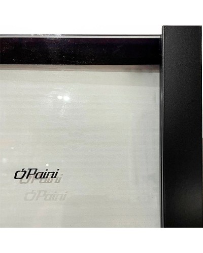 Душевая перегородка Paini 80 Walk-In 80G профиль Черный матовый стекло прозрачное с рисунком