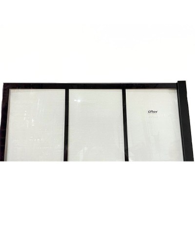 Душевая перегородка Paini 80 Walk-In 80G профиль Черный матовый стекло прозрачное с рисунком