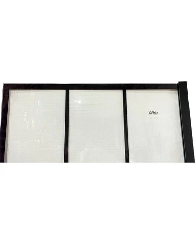 Душевая перегородка Paini 90 Walk-In 90G профиль Черный матовый стекло прозрачное с рисунком