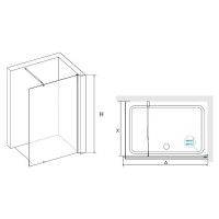 Душевая перегородка RGW Walk In WA-02 70 41100207-51 профиль Хром стекло шиншилла
