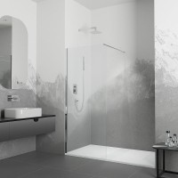 Душевая перегородка RGW Walk In WA-002 120 35100212-11 профиль Хром стекло прозрачное