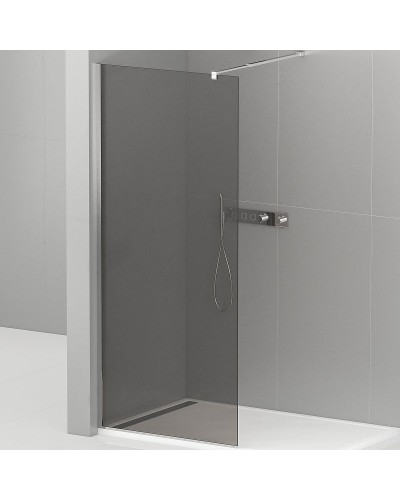 Душевая перегородка Cezares Liberta 120 LIBERTA-L-1-120-GR-Cr профиль Хром стекло серое