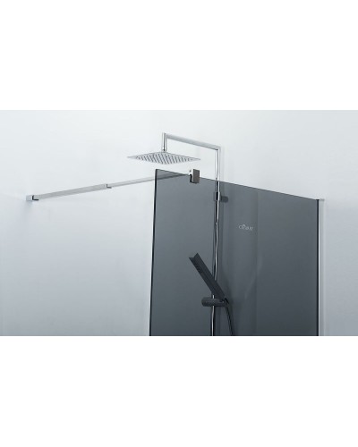 Душевая перегородка Cezares Liberta 120 LIBERTA-L-1-120-GR-Cr профиль Хром стекло серое