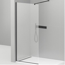 Душевая перегородка Cezares Liberta 95 LIBERTA-L-1-95-C-NERO профиль Черный матовый стекло прозрачное