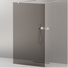 Душевая перегородка Cezares Liberta 120 LIBERTA-L-2-120-GR-Cr профиль Хром стекло серое