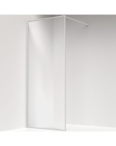 Душевая перегородка Iddis Slide 80 SLI8WS8i23 профиль Белый матовый стекло прозрачное