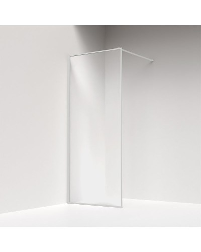 Душевая перегородка Iddis Slide 90 SLI8WS9i23 профиль Белый матовый стекло прозрачное