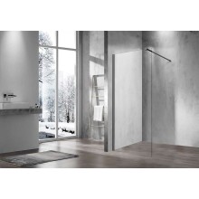 Душевая перегородка Vincea Walk-In 100 VSW-1H100CLGM профиль Вороненая сталь стекло прозрачное