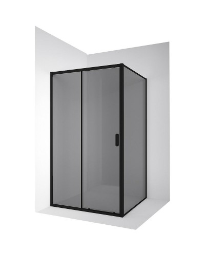 Душевая стенка Ambassador Forsa 80 80ABB профиль Черный стекло тонированное