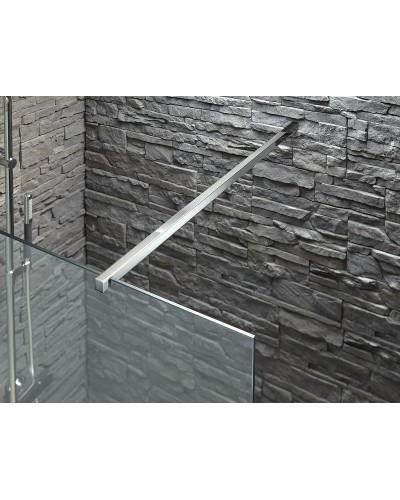 Душевая перегородка Jacob Delafon Contra 90 E22W90-GA профиль Хром стекло прозрачное