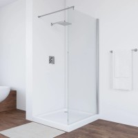 Неподвижная перегородка 76х189 см Vegas Glass EAF 76 08 01 прозрачное