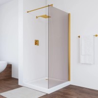 Неподвижная перегородка 76х189 см Vegas Glass EAF 76 09 05 бронза