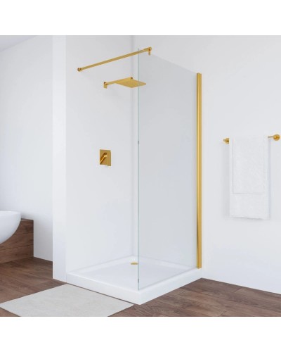 Неподвижная перегородка 86х189 см Vegas Glass EAF 86 09 01 прозрачное