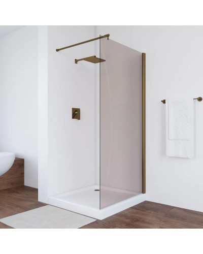 Неподвижная перегородка 96х189 см Vegas Glass EAF 96 05 05 бронза