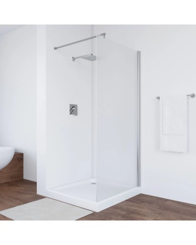 Неподвижная перегородка 116х189 см Vegas Glass EAF 116 08 10 сатин