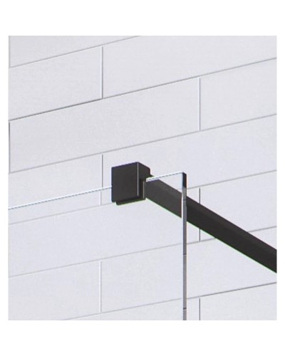 Неподвижная перегородка Radaway Modo X I Black 130 прозрачное