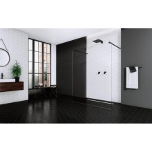 Неподвижная перегородка Radaway Modo X I Black 140 прозрачное