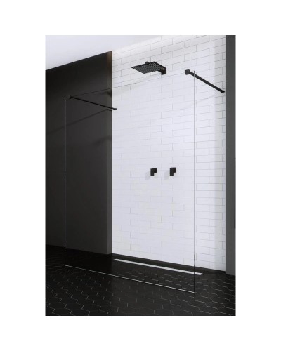 Неподвижная перегородка Radaway Modo X I Black 150 прозрачное