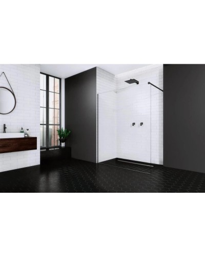 Неподвижная перегородка Radaway Modo X II Black 60 прозрачное