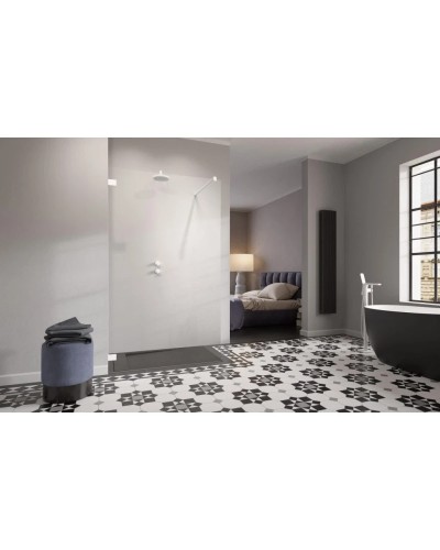 Неподвижная перегородка Radaway Essenza Pro White Walk-in 75 прозрачное