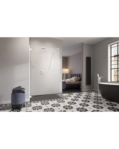 Неподвижная перегородка Radaway Essenza Pro White Walk-in 80 прозрачное