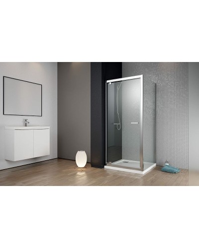 Душевая стенка Radaway Twist S 80 382011-01 профиль Хром стекло прозрачное