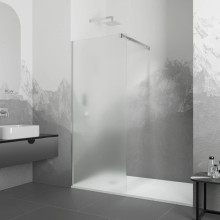 Неподвижная перегородка 120 см RGW WA-001 Walk-in 351000112-21 матовое