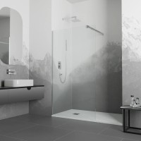 Неподвижная перегородка 110 см RGW WA-001 Walk-in 351000111-11 прозрачное