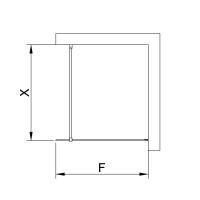 Неподвижная перегородка 60 см RGW WA-002 B Walk-in 35100206-14 прозрачное