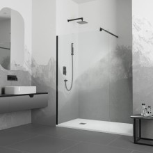 Неподвижная перегородка 60 см RGW WA-002 B Walk-in 35100206-14 прозрачное