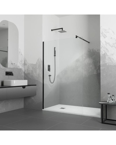 Неподвижная перегородка 60 см RGW WA-002 B Walk-in 35100206-14 прозрачное