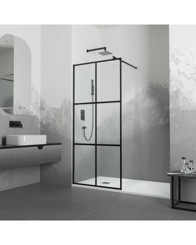 Неподвижная перегородка 80 см RGW WA-11-B Walk-in 32101180-84 прозрачное