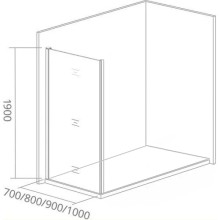 Боковая стенка 90 см Good Door Cofe SP-90-C-B прозрачное