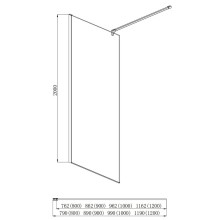 Неподвижная перегородка 90 см Aquatek AQ WIW 09020CH прозрачное