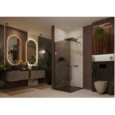 Неподвижная перегородка 100х200 см Ambassador Walk-in 15032222 тонированное