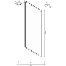 Боковая стенка 70 см Ambassador Forsa 70NX прозрачное