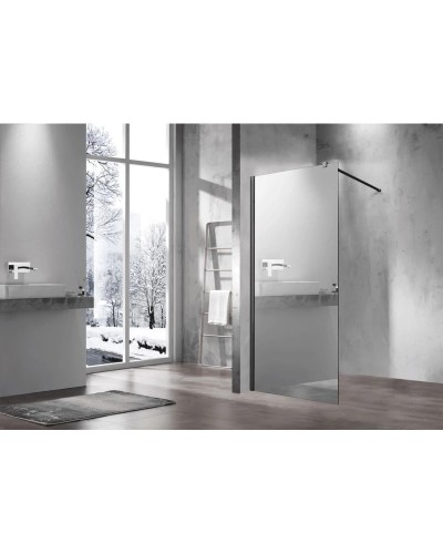 Неподвижная перегородка 90x200 см Vincea Walk-In VSW-1H900MRB зеркальное