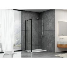 Неподвижная перегородка 99,5 см Abber Schwarzer Diamant AG100BS прозрачное