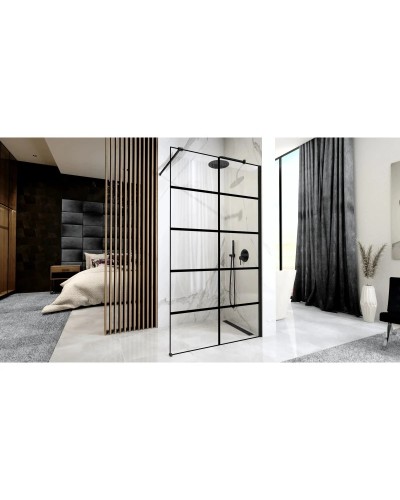 Неподвижная перегородка 120х195 см Rea Bler-1 REA-K7957 прозрачное