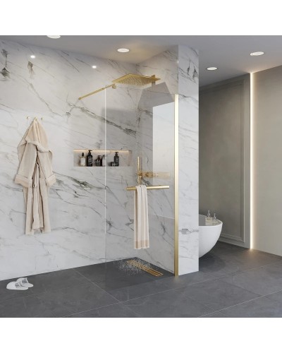 Неподвижная перегородка 110 см Niagara NG-641-11GOLD прозрачное