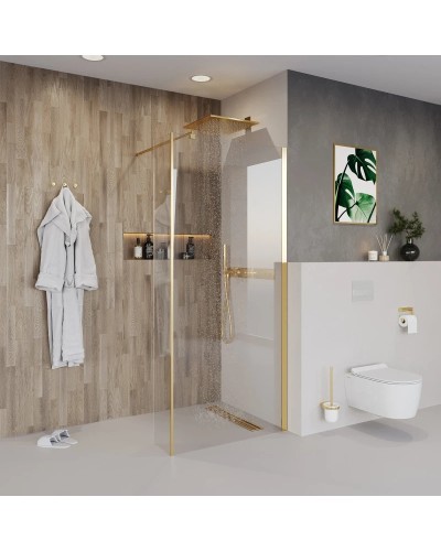 Неподвижная перегородка 120 см Niagara NG-644-12GOLD прозрачное