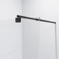 Неподвижная перегородка 100 см Niagara NG-684-10BLACK прозрачное