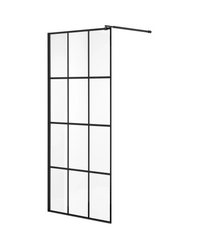 Неподвижная перегородка 120 см Niagara NG-685-12BLACK прозрачное